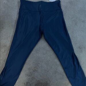 ZYIA Shiny Blue High-Rise Leggings